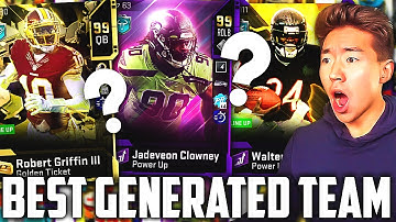 GENERATE BEST LINEUP! OVERPOWERED TEAM! Madden 20 Ultimate Team