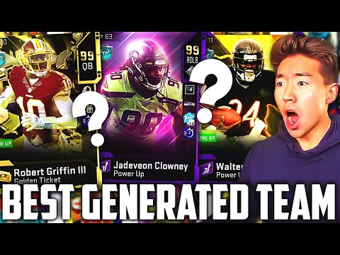 GENERATE BEST LINEUP! OVERPOWERED TEAM! Madden 20 Ultimate Team