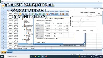 SPSS Factorial Completely Randomized Design and LSD Test