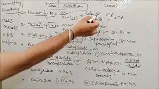 All Important Formulas of Solutions Chapter in One Shot 🔥 | JEE/#neet2026 2026 | Class 12 #Chemistry