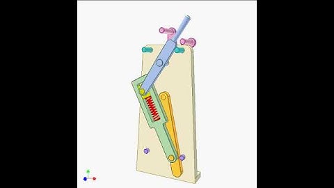 Spring toggle mechanism 9480p | Mechanisms |Mechanical Engineering | Design Concepts |