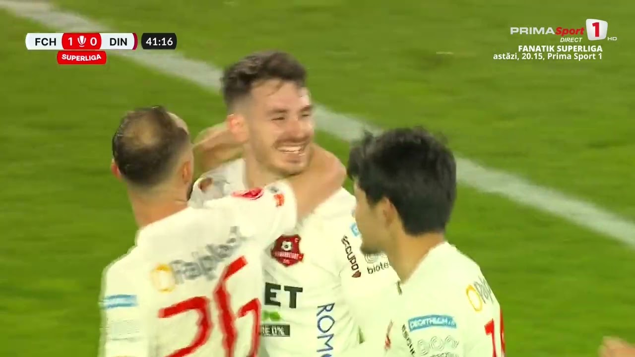 GOOOL! Hermannstadt – Dinamo 2-0. Opruţ dublează avantajul sibienilor cu un șut din apropiere
