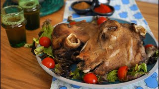 Steamed Lamb Head رأس الخروف مبخر - Cookingwithalia - Episode 738