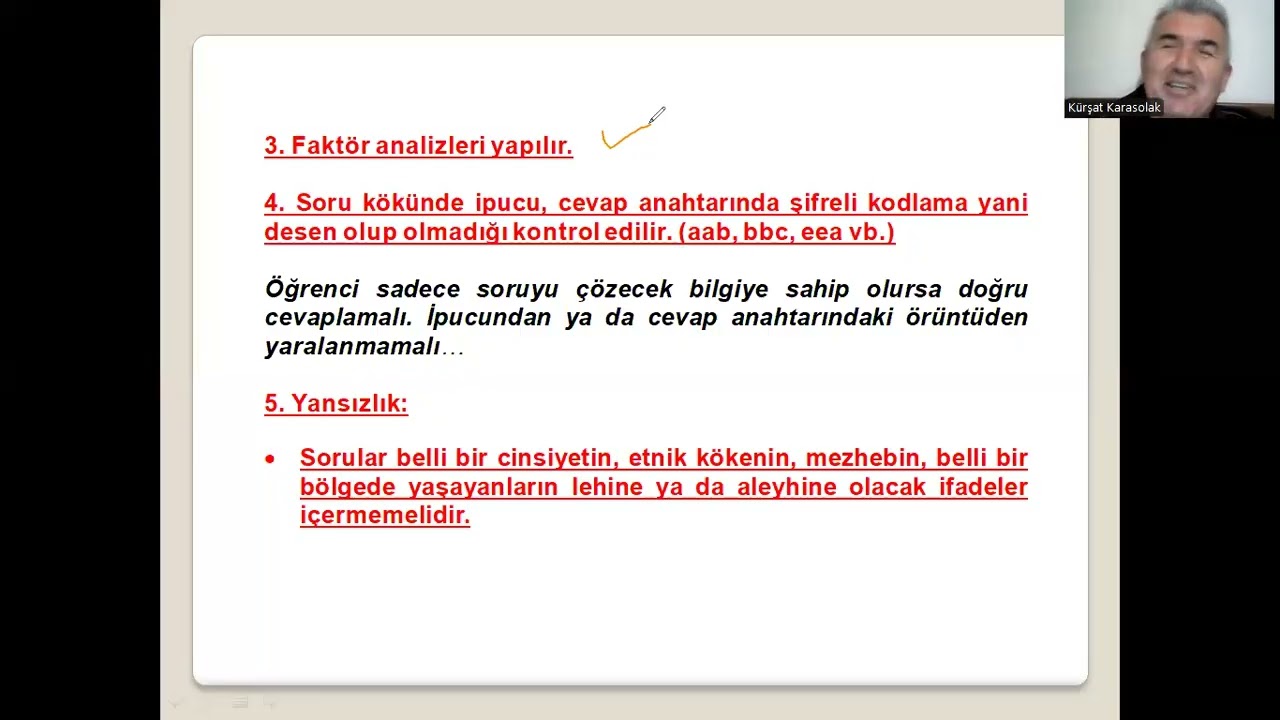 ÖLÇME 16: Yapı Geçerliği