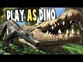 Ark Survival Evolved - PLAY AS GIANT DEINOSUCHUS, LATCHING RAPTORS - Ark Modded Gameplay