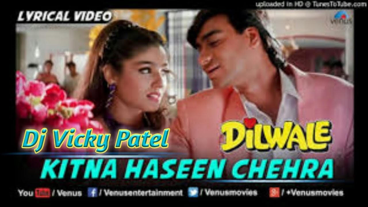 Kitna Haseen Chehra Dholki Hard Mix  Dj Vicky Patel