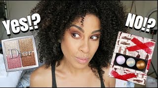 HIGHLIGHTER SHOWDOWN | DIOR BACKSTAGE + PAT MCGRATH SUBLIME | SWATCHES + REVIEW | kinkysweat