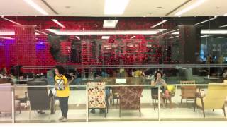 Big flipdot wall at Siam Paragon, Bangkok