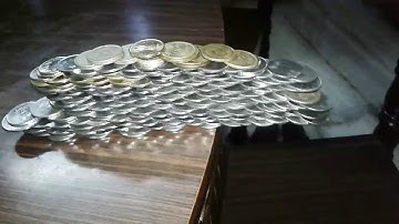 How to make a bridge made of coins | Tanmay jain