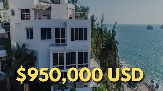 VENDO CASA de 950,000usd en un CERRO con VISTA AL MAR en MAZATLÁN, SINALOA. ¡TIENE ELEVADOR!