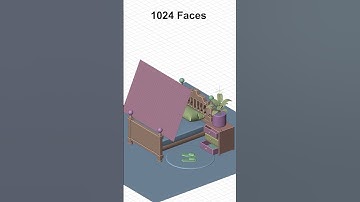 1 Face to 65536 Faces Bedsheet/Blanket Cloth Simulation #b3d #animation #blender #movie #simulation