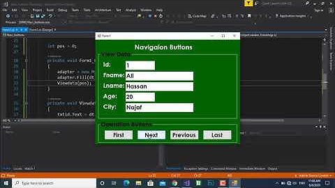 ازرار التنقل بين سجلات قاعدة بيانات ماي سكول | سي شارب وقواعد البيانات | Mysql | C# | [Source Code]