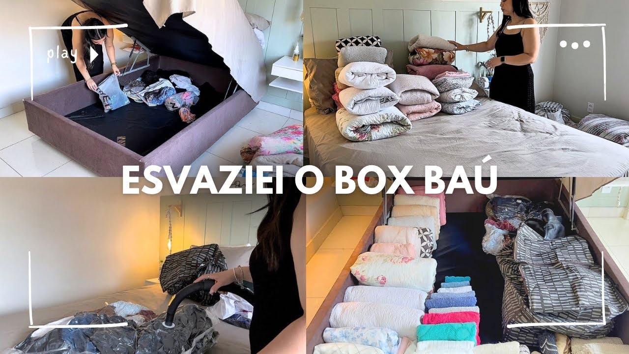 ESVAZIEI O BOX BAÚ | Destralhe de fim de ano para começar leve 🧺