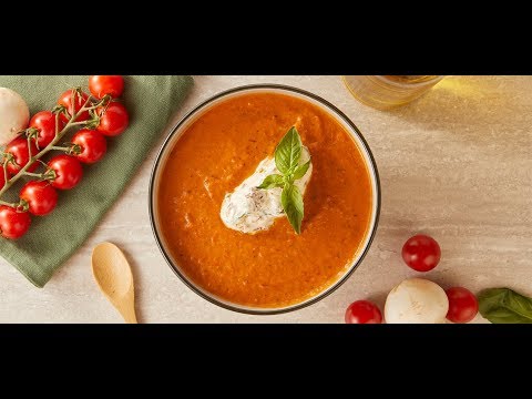 Βίντεο: Πικάντικη ντοματόσουπα με ραβέντι