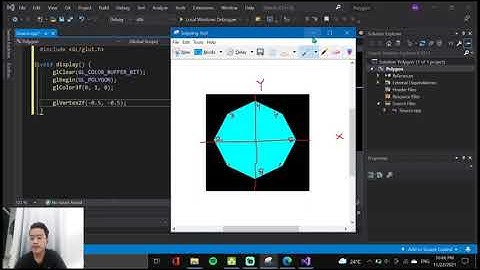Membuat gambar polygon menggunakan library Open GL