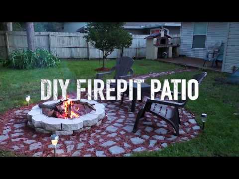 DIY Firepit Patio, Concrete Mold Stepping Stone, Garden Outdoor Living