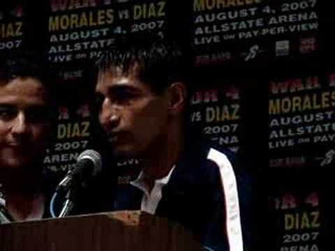 Eric Morales Retires At The Post Fight Press Confe...