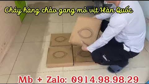 XUẤT 5 CHẢO GANG ĐÚC NGUYÊN KHỐI MỎ VỊT HÀN QUỐC