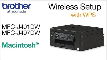 MFCJ497DW set up wireless with WPS - Macintosh