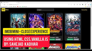 From Beginner to IMDb Mini App: My Frontend Dev Journey (HTML, CSS & JS) | by Sahejad Kadivar