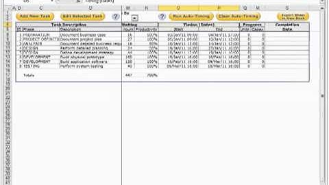 Excel Project Management Template