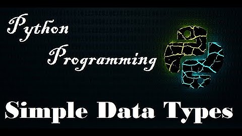 Beginner Python | Simple Data Types and Concatenation