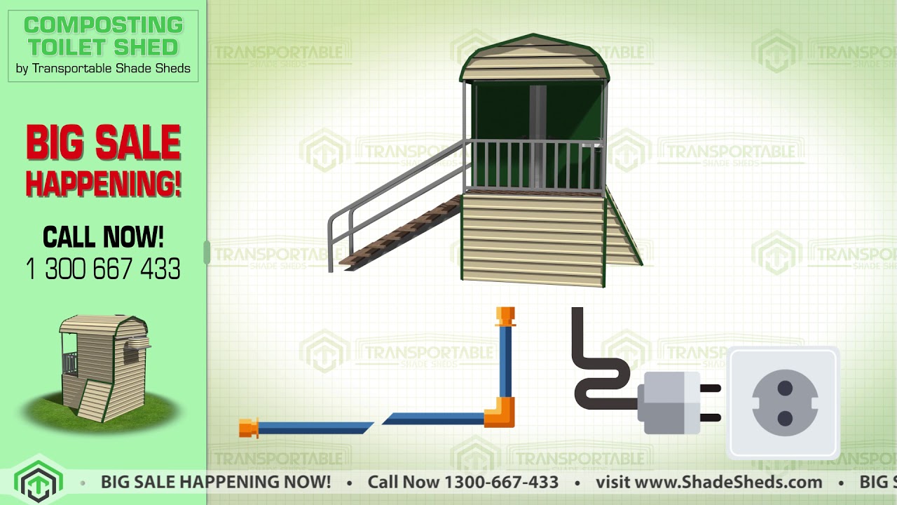 Environmentally Friendly and Solar Powered Composting Toilet Shed YouTube