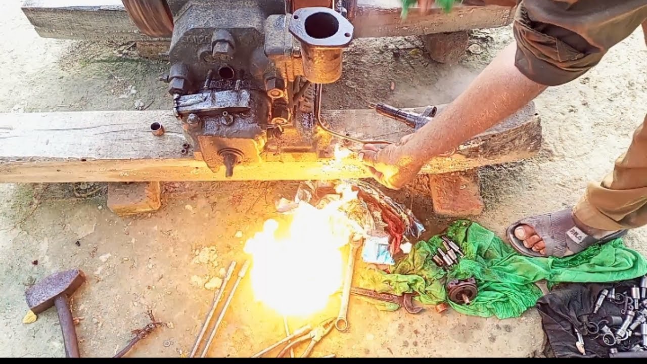 Diesel engine fire testing YouTube