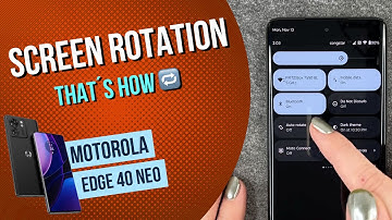 Motorola Edge 40 Neo – How to enable / disable screen rotation - 📱• 🔄 • 🙅🏼‍♂️ •Tutorial