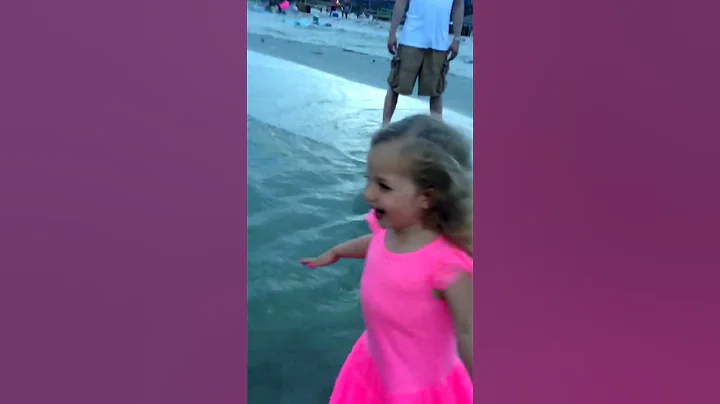 Adriana and Maddie experiencing the ocean for the ...