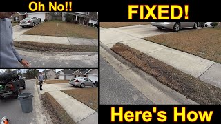 Lawn Repair  How To Fix Tire Tracks / Trench in a Yard