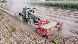 || Uien rooien || John Deere 6155R || [ NIEUW ] holaras 3 meter ||