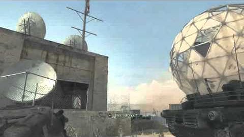 MW3-Cross map Throwing knife on Dome #2!