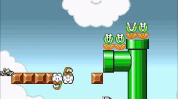 Super Mario Flash Custom Level: Hold Right!