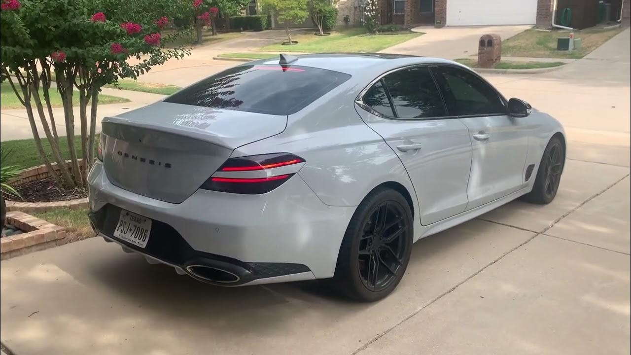 2022 Genesis G70 3.3T Exhaust Journey Stock to Straight Piped YouTube
