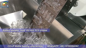 CX-LP Bottle feeding unscrambler丨Sort and feed bottles machine with high technology