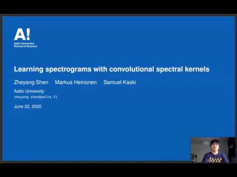 Learning spectrograms with convolutional spectral kernels