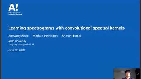 Learning spectrograms with convolutional spectral kernels