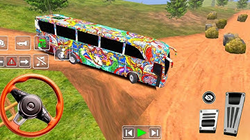 Coach Bus Simulator India Off-road Driving Bus Game | New Update 2025 Full Gameplay Video