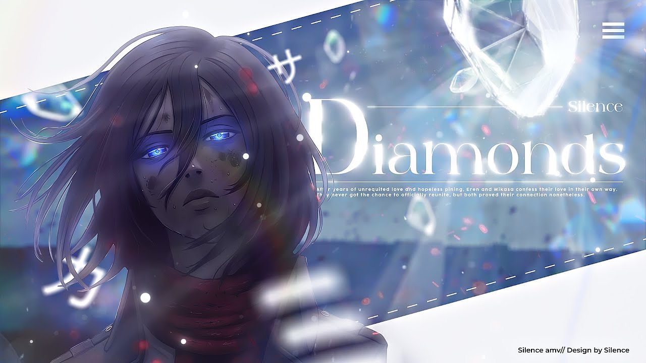 DIAMONDS    Mikasa  Attack on Titan   AMVEdit 4K