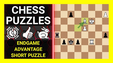 Chess Puzzles to Practice. Themes: Endgame, Advantage, Short puzzle. Learn Chess