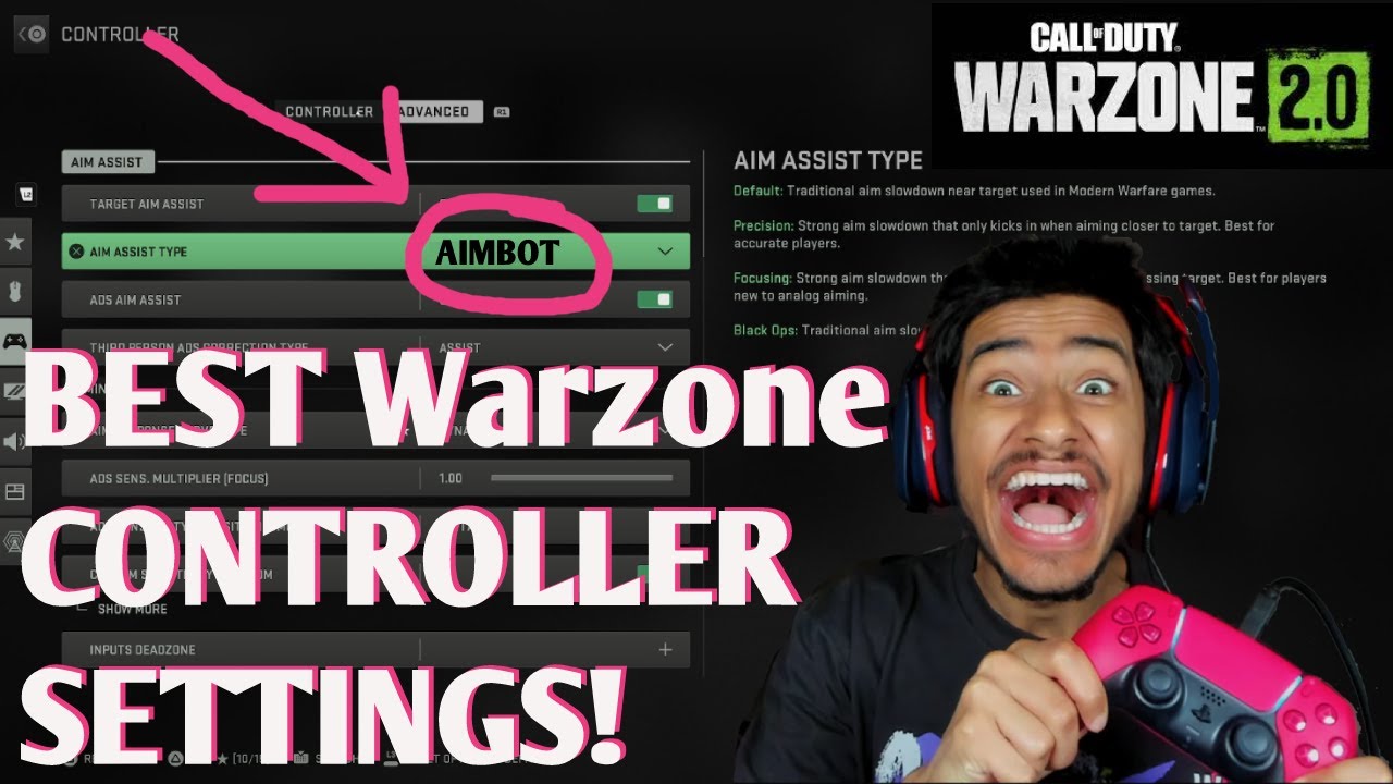HOW TO AIMBOT 🎮 PS5/XBOX Controller! (Best Warzone Settings + Aim