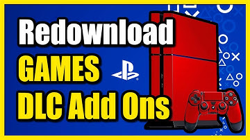 How to Redownload Games & DLC or Add Ons on PS4 Console (Fast Tutorial)