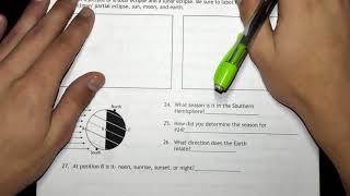 Sun, Moon, And Earth Study Guide