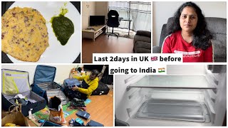 Last 2 days in UK 🇬🇧 before going to India 🇮🇳//packing vlog