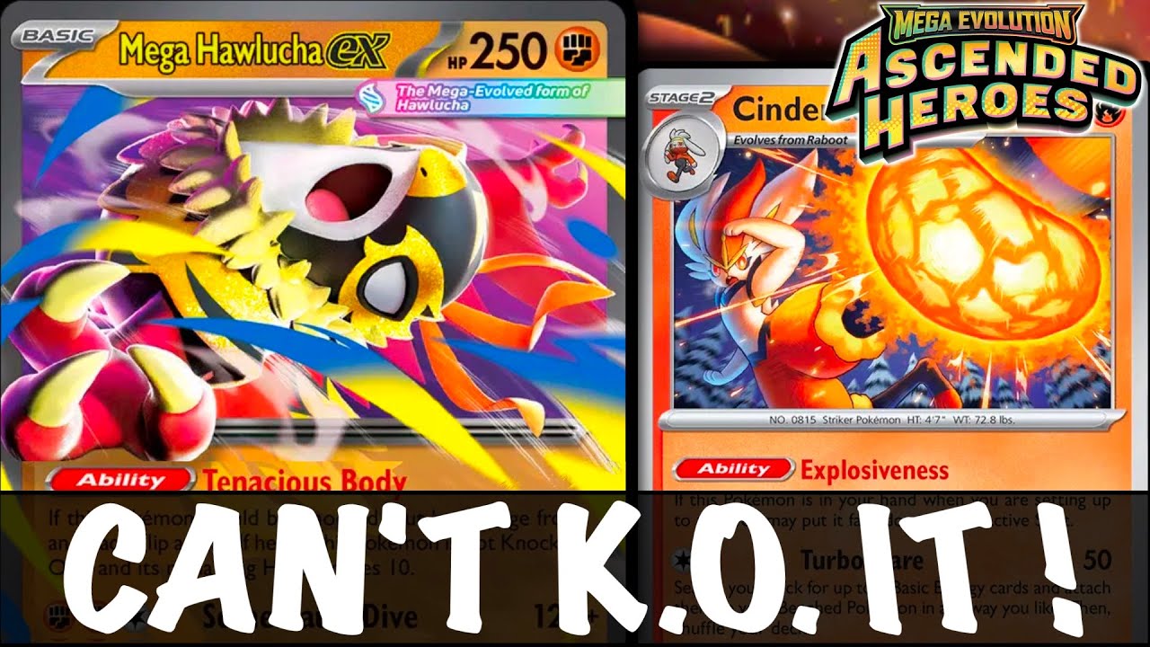 Mega HAWLUCHA ex : Survive Knock Out Blows ! OHKO Mega Pokemon ! PTCGL Gameplay (ASCENDED HEROES)
