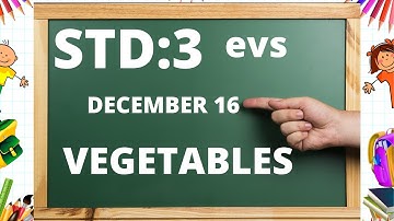 VEGETABLES  STD 3 EVS WITH TASTE WITH HEALTH WORKSHEET DECEMBER16