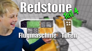 Redstone Flugmaschine und Türöffner (Tutorial Teil 4 Flying Machine and Doors)
