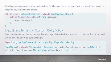 How to Use Spring Retry Circuit Breaker to Handle Specific Exceptions Effectively
