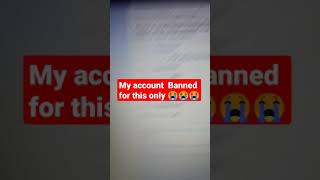 My account was Banned for this only why roblox 😭😭😭, I give Roblox 5 stars ⭐ Part tow